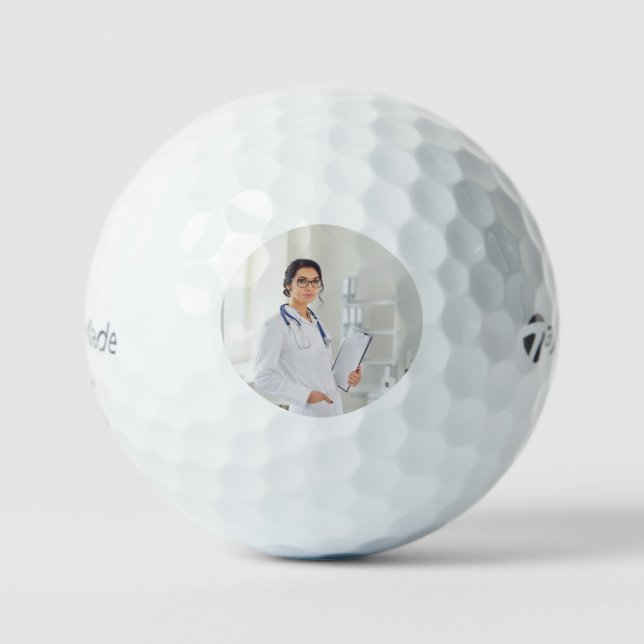 Pelotas de Golf con Fotos Simples Personalizadas (Anverso)