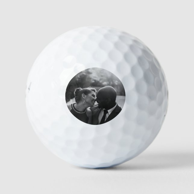 Pelotas de Golf con Fotos Simples Personalizadas (Anverso)