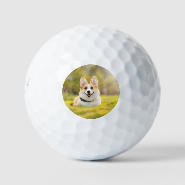 Pelotas de Golf con Fotos Simples Personalizadas (Anverso)