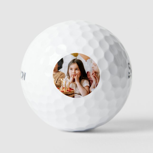 Pelotas de Golf con Fotos Simples Personalizadas (Anverso)