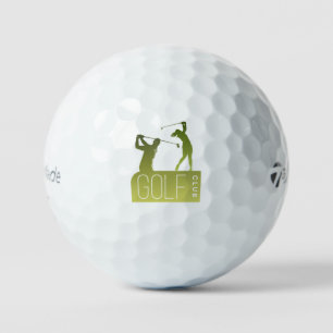 Pelotas De Golf con golfistas verde