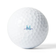 Pelotas de Golf con Monograma Azul