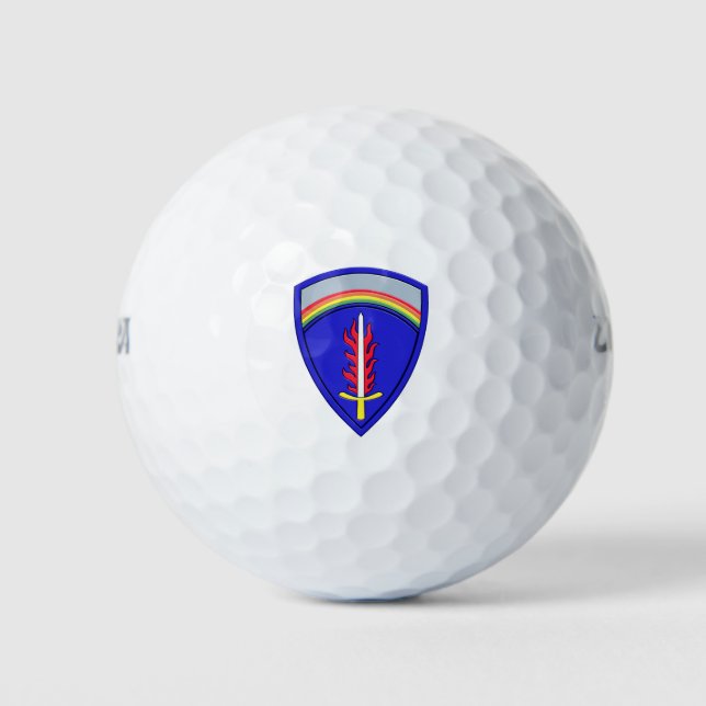 Pelotas de golf con parche de USAREUR (Anverso)