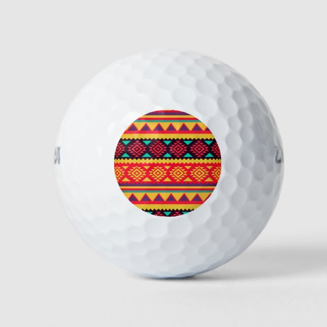 Pelotas de Golf con Patrón de Suroeste (Anverso)