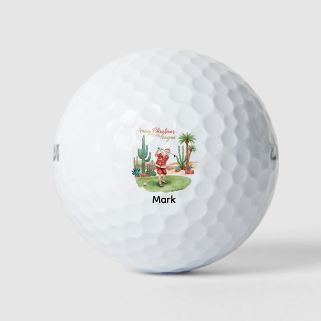Pelotas De Golf con tema de Arizona (Anverso)