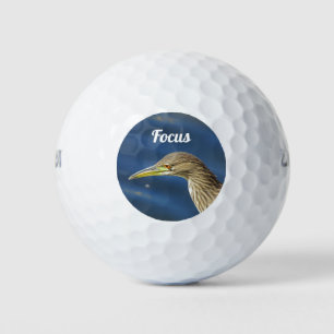 Pelotas De Golf Concentración de foco Marrón Pájaro Grave Golfer