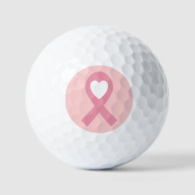 Pelotas De Golf Conciencia sobre el cáncer de mama (Anverso)