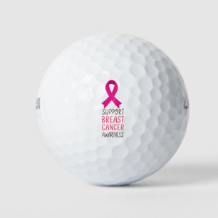 Pelotas De Golf Conciencia sobre el cáncer de mama con cinta rosa