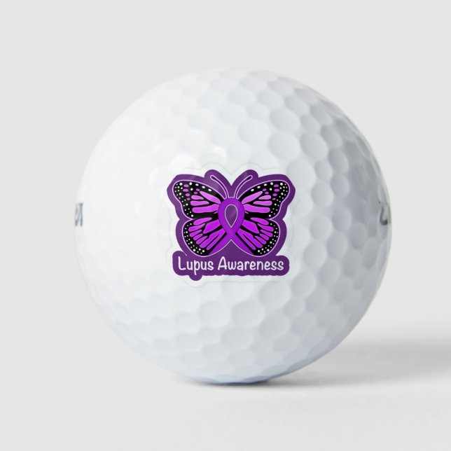 Pelotas De Golf Conciencia sobre LUPUS (Anverso)
