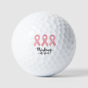 Pelotas De Golf Concienciación sobre el cáncer de mama Pensamiento
