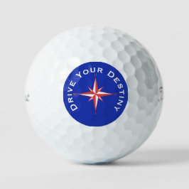 Pelotas De Golf Conduce tu Destiny Personalizado Text Golf Ball