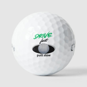Pelotas De Golf Conducir rápido, putt lento