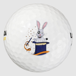 Pelotas De Golf Conejo con el mejor gorra y varita mágica
