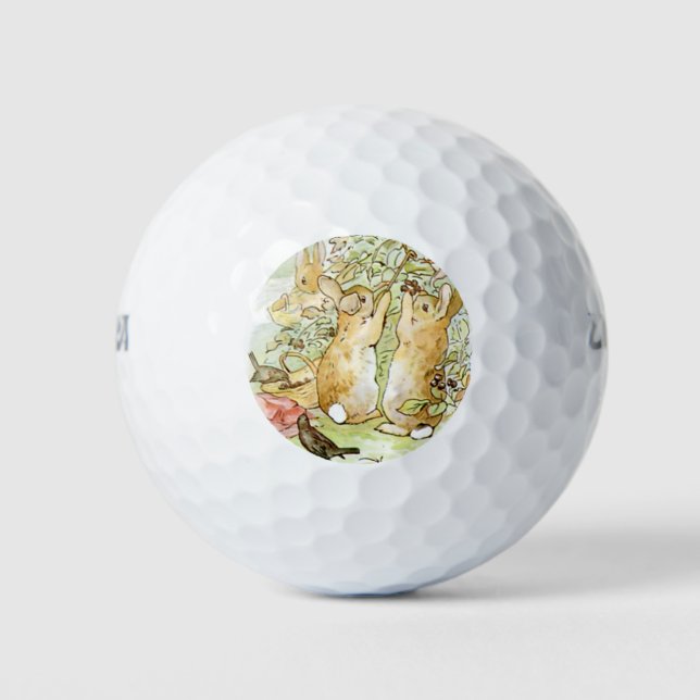 Pelotas De Golf Conejo conejo: Picking de Blackberry (Beatrix Pott (Anverso)