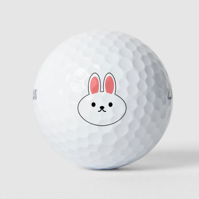 Pelotas De Golf Conejo de dibujos animados (Anverso)