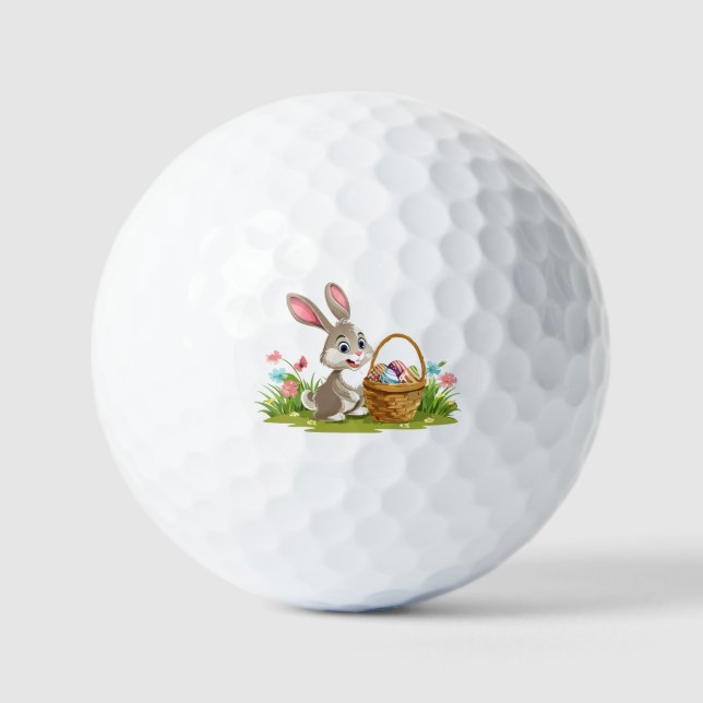 Pelotas De Golf conejo de Pascua (Anverso)