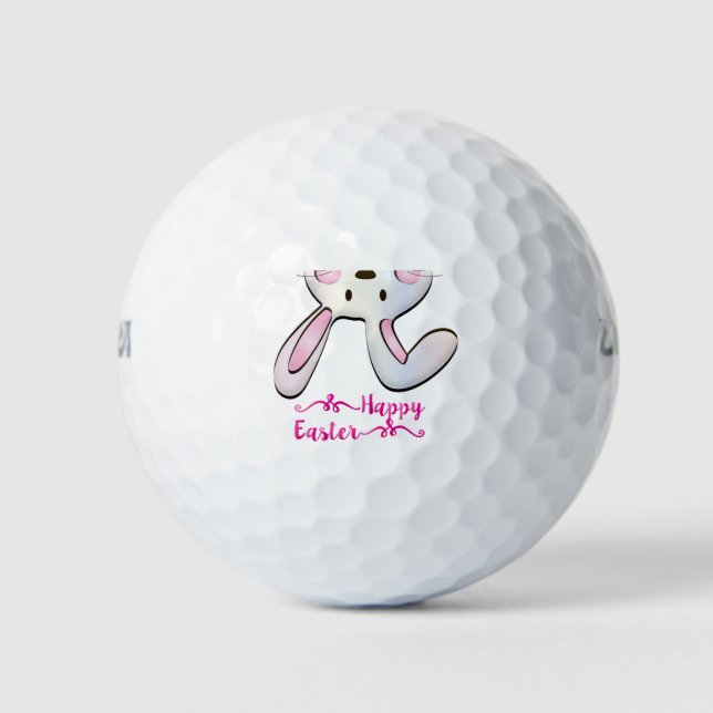 Pelotas De Golf ¡Conejo de Pascua! (Anverso)