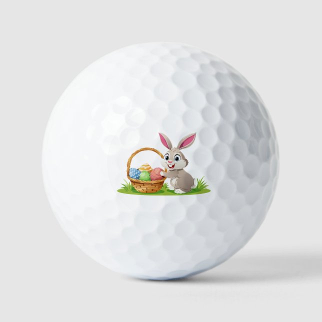 Pelotas De Golf conejo de Pascua (Anverso)