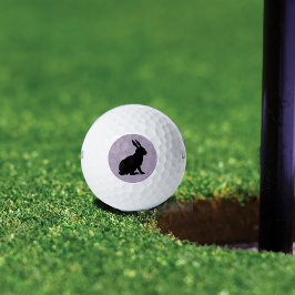 Pelotas De Golf Conejo de Semana Santa de Conejo Negro