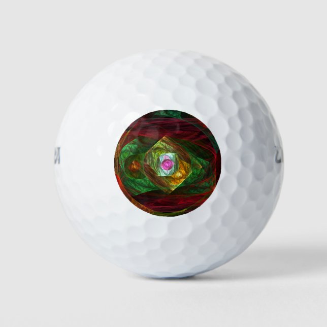 Pelotas De Golf Conexiones dinámicas Resumen de arte (Anverso)