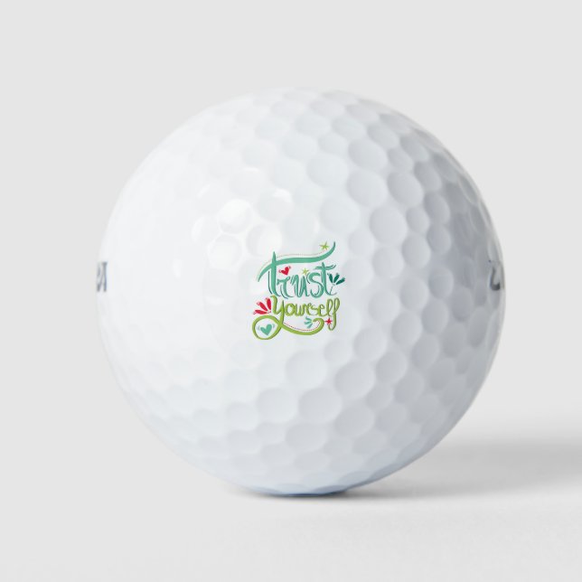 Pelotas De Golf Confía en ti mismo (Anverso)