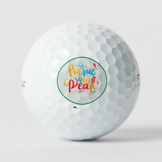 Pelotas De Golf "Conquistar las alturas" (Anverso)