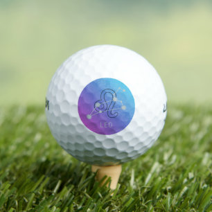 Pelotas De Golf Constelación de la estrella del Zodiaco Leo Signo
