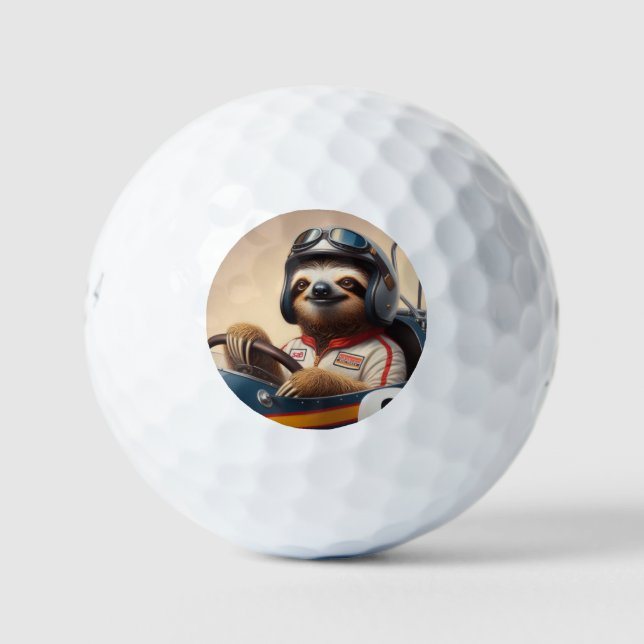 Pelotas De Golf Controlador de racecar Sloth (Anverso)