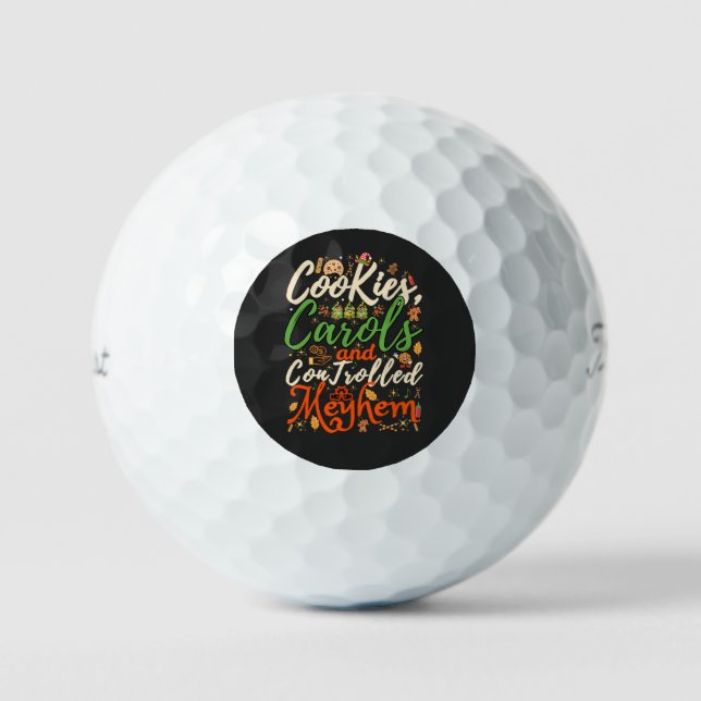 Pelotas De Golf Cookies, villancicos y el caos controlado Christm  (Anverso)