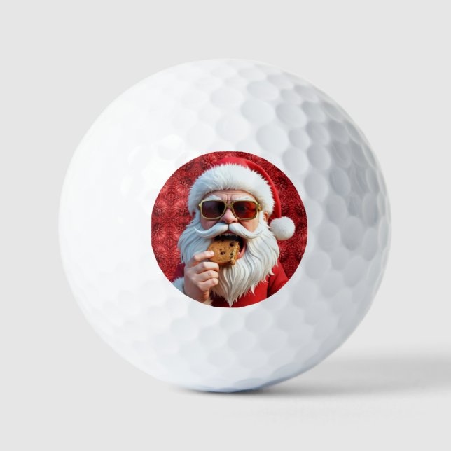 Pelotas De Golf Cool Santa Claus (Anverso)