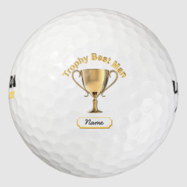 Pelotas De Golf Copa de Trofeos para el 'Mejor Hombre'.