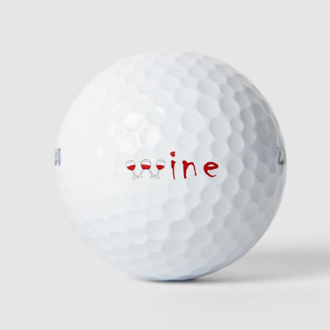 Pelotas De Golf Copas de vino (Anverso)