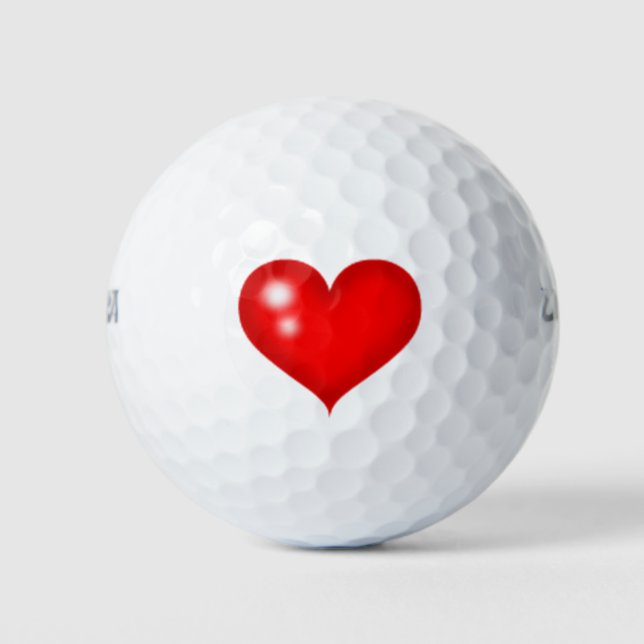 Pelotas De Golf Corazón (Anverso)
