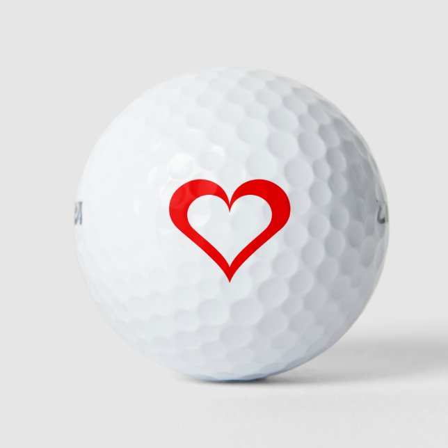 Pelotas De Golf Corazón (Anverso)