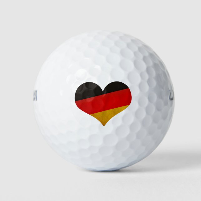 Pelotas De Golf Corazón de Alemania (Anverso)