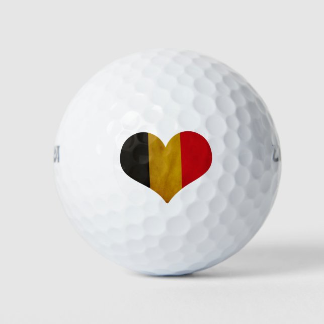 Pelotas De Golf Corazón de Bélgica (Anverso)
