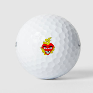 Pelotas De Golf Corazón inflamante