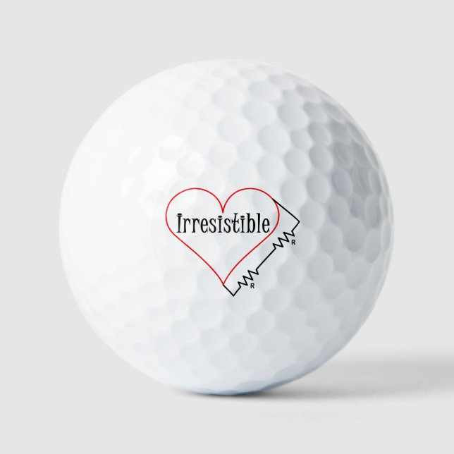 Pelotas De Golf Corazón irresistible (Anverso)