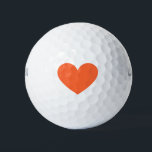 Pelotas De Golf Corazón naranja<br><div class="desc">De un rango que dice que te amo</div>
