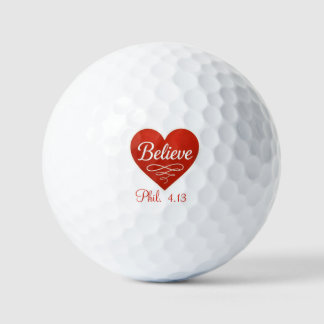 Pelotas De Golf Corazón rojo y blanco Cree