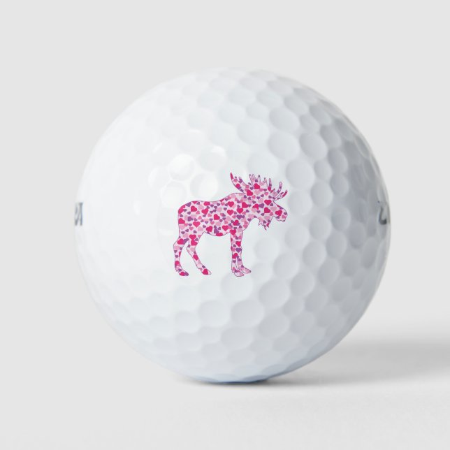 Pelotas De Golf Corazones de alce (Anverso)