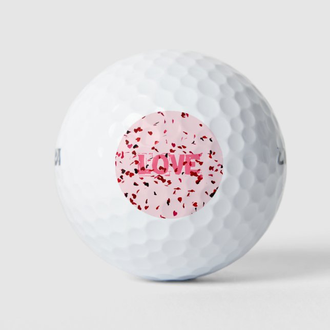 Pelotas De Golf Corazones de amor (Anverso)