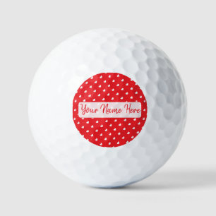 Pelotas De Golf Corazones Feliz Día de San Valentín Patrón de Amor