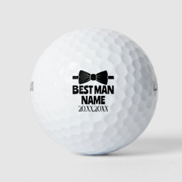 Pelotas De Golf Corbata de lazo del padrino de boda del novio rega