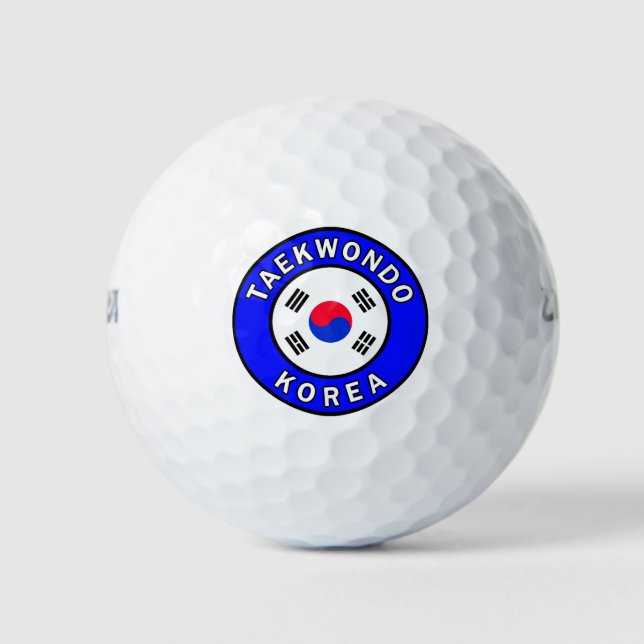 Pelotas De Golf Corea del Taekwondo (Anverso)