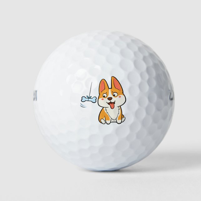 Pelotas De Golf Corgi (Anverso)