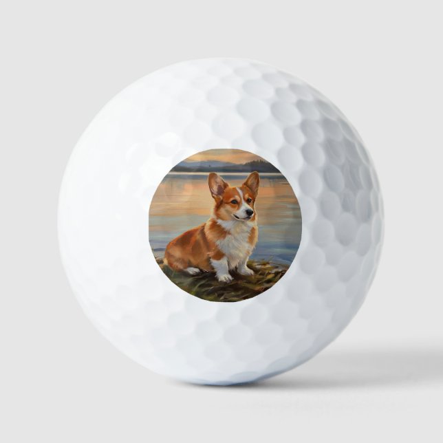 Pelotas De Golf Corgi galés de Pembroke (Anverso)