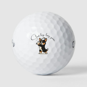 Pelotas De Golf Corgi tricolor negro negrita 'Piernas cortas, jueg