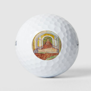Pelotas De Golf Corredor en el asilo (por Vincent van Gogh)