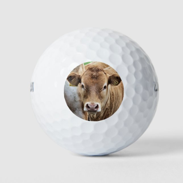 PELOTAS DE GOLF CORTE PEQUEÑA VACA (Anverso)